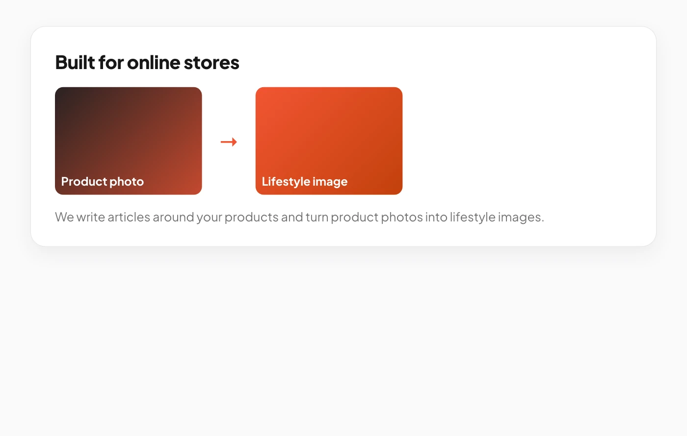Built for online stores